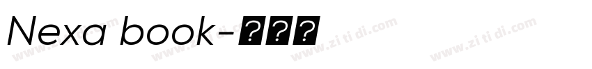 Nexa book字体转换